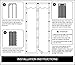 Magnetic Screen Door with Mesh Curtain keeps air in and keeps Bugs & Mosquitoes Out.Toddler And Pet Friendly. Fits Door Openings up to 34
