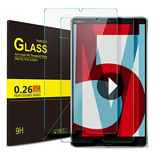 IVSO Huawei MediaPad M5 8.4 Tablet Screen Protector,Scratch Resistant No Bubble 9H Hardness HD Clear Tempered Glass for Huawei MediaPad M5 8.4 Tablet (2pcs)