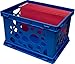 Storex Large Storage and Transport File Crate, 17.25 x 14.25 x 10.5 Inches, Blue (STX61555U01C)