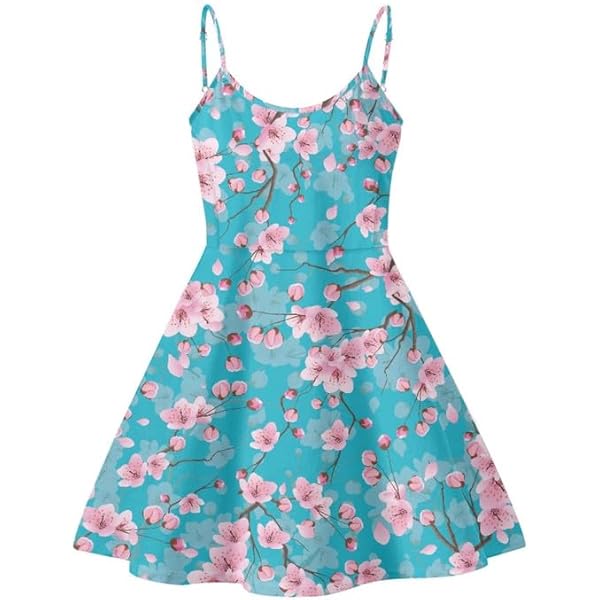 favlux blue floral dress Hell Bunny Tulip 50's Swing Dress Blue main image 1