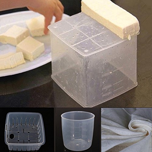 DIY Homemade Tofu Press Maker Mold Plastic Box Soybean Curd Making Tools