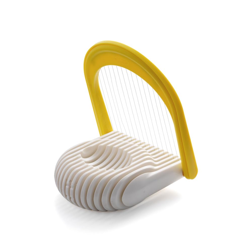 Chef'n FlipSlice 2 in 1 Egg Slicer and Mozzarella Cheese Cutter, Yellow / White, One Size