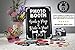 Cumo Photo Booth Sign with Stand - Black Chalkboard Style, for Weddings or Any Party or Celebration - 14 inch X 11 inch