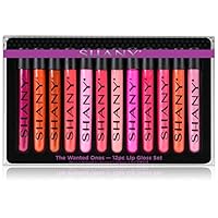 SHANY The Wanted Ones 12 Piece Lip Gloss Set with Aloe Vera and Vitamin E