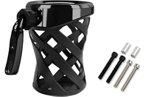 PIKPOP Universal Motorcycle Cup Holder for Harley Davidson Touring Road King, Dyna, Road Glide Limited, Fat Boy, Street Glide
