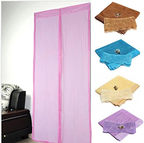 Anti Magnetic Mosquito Bug Fly Pest Magic Curtain Mesh Net Screen Door -Color Random