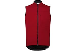 RISESBIK Men's Thermal Fleece Cycling Vest Windproof Waterproof Outerwear Cycling Jersey Bike Gilet Sleeveless Bicycle Jacket