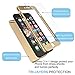 Tekcoo for iPhone 7 Plus Case, [T360 HY] Ultra Thin Full Body Coverage Protection Scratch Proof Hard Slim Hybrid Cover Shell with Tempered Glass Screen Protector for iPhone 7 Plus (5.5 inch) [Gold]