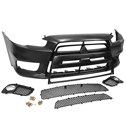 Mitsubishi Lancer 0815 EVO X 10 JDM Style Front Bumper Black Trim