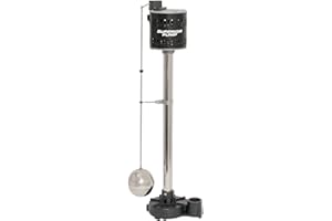 Superior Pump 92551 1/2 HP Cast Iron Pedestal Pump , Black