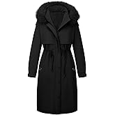 Bellivera Women's Plus Size Parka Jacket Long Winter Warm Hooded Zipper Coat