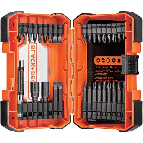 BLACK+DECKER Screwdriver Set, Impact Ready, 32Piece (BDA32IRDD