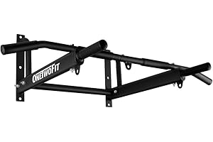 ONETWOFIT Pull Up Bar for Doorway, 440 lbs Heavy Duty Upper Body Fitness Workout Bar for Home Gym Exercise, Multi-Grip Strength Wall Mounted Door Frame Chin-Up Bar for Almost All Doors