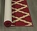 Ottomanson Ottohome Collection Contemporary Morrocan Trellis Design Non-Skid Rubber Backing Runner Rug, 1'10