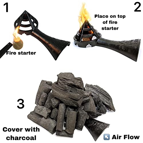 Brutal BBQ Fireguard Firewood and Charcoal Starter Fire Starters for