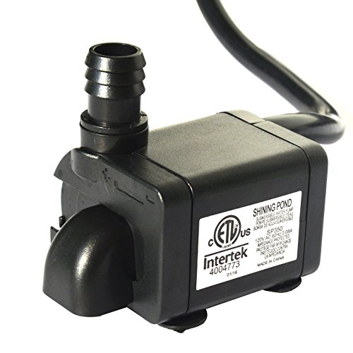 Shining pond 120 gph submersible water pump with 6   cord for aqu…