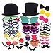 Seekingtag Photo Booth Props 62 Pieces DIY Kit for Weddings, Photo Shoots & Special Events Party Favors