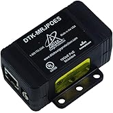 DITEK DTK-MRJPOE Power Over ETHERNET, RJ45 Connection, Single Channel, Surge Protector, UP to 10GBE Data Rate