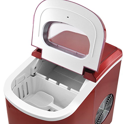 Neu Eiswürfelmaschine Eismaschine Icemaker Eiswürfelbereiter 3 Farben zum Auswählen Popamazing (Rot) – Bild 7