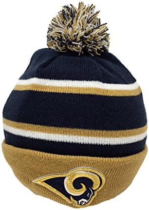New Era NFL Sport Knit Hat With Pom (Los Angeles Rams)
