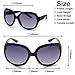 AMZTM Women Polarized Sunglasses Classic Simple Driving Shades Retro Oversized Goggles All-match Large Frame Eyewear -Black