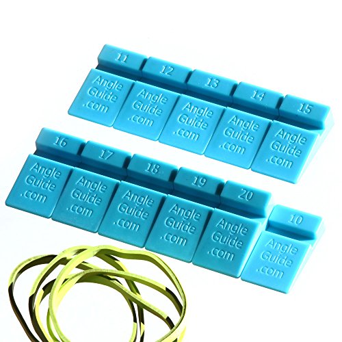 Wedgek AGM Angle Wedges for Sharpening Knives 10 to 20 degrees, Blue