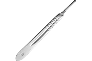 DEXSUR Scalpel Handle # 4, Premium Quality, Rust Proof Stainless Steel Scalpel Knife Handle, Lightweight and Durable, Fits Surgical Blades No. 20, 21, 22, 23, 24 and 25