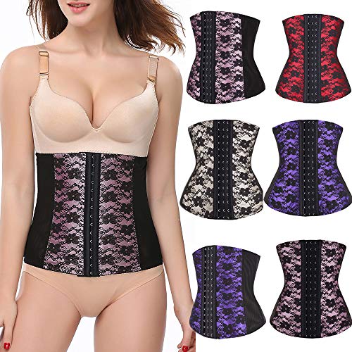 Bloomn Women Waist Trainer Corset Weight Loss Slimming Neoprene Sauna Sweat Vest Workout Body Shaper Tank Top Purple - Thumbnail 3