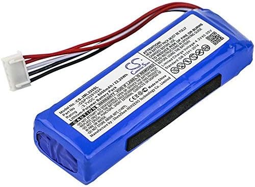6000mAh Replacement Battery for JBL Charge 3 2016 Charge 3 2016 Version GSP1029102A