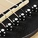 6PCS Acoustic Guitar ABS Plastic Bridge Pins, Black With White Dot