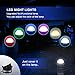 Zbrqotl DJ Party Light 6w Disco Ball Strobe Light for Parties 6 Color Sound Activated Lamp