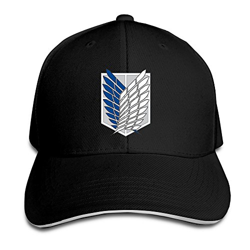 BestSeller Attack On Titan Survey Corps Adjustable Sandwich Peaked Baseball Caps Hats For Unisex