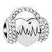 Mel Crouch Vintage Love Music Note Charms Charm Beads for Bracelets (Style-5)