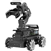 HIWONDER ROS2 Robot Car with ChatGPT Large AI Models, 6DOF Robotic Arm SLAM Mapping Navigation AI Vision Voice Control Scene Understanding ROS Education, LanderPi Advanced Kit Without RaspberryPi