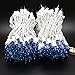 YULETIME 200 Blue Christmas Lights, Pack of 2 Sets 33 Feet 100 Count UL Certified Incandescent String Lights (Blue - White Wire)