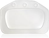 Gukasxi Bathtub Pillow White PVC Head Neck Support Non-slip Suction Cups Spa view 1