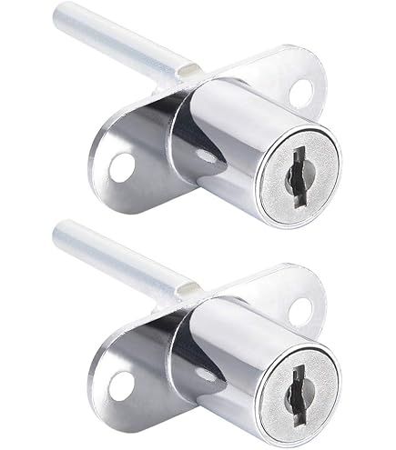 Uxcell 40mm Drawer Locks, 4 Pack Zinc Alloy Chrome Finish Drawer Door Lock Keyed Different, Silver Tone - View #9