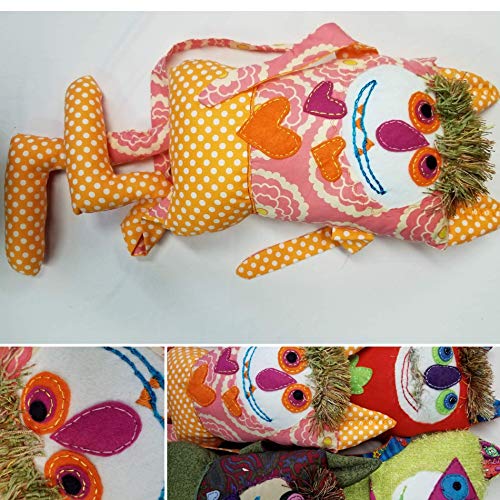 Big Goofy Monster Doll Handmade Lovable Pillow