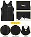 Men's Body Shaper Hot Sweat Workout Tank Top Slimming Neoprene Sweat Tummy Vest for Men(S, Black Sauna Tank Top)