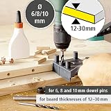 Wolfcraft Universal Dowelmaster Set I 4645000 Starter Dowel Jig Pins Bit Case view 4