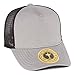 TOP HEADWEAR Jersey Knit Five Panel Pro Style Mesh Back Caps, Grey/Black
