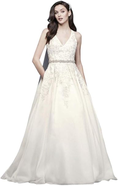 halter wedding dress