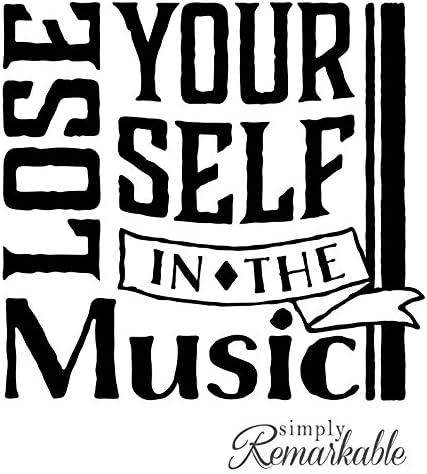 Vinyl Decal Sticker for Computer Wall Car Mac Macbook and More - Lose Yourself In The Music