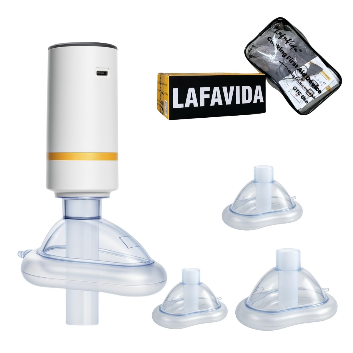 Photo 1 of Electric Choking Rescue Device,Soft-Start Anti Choking Device with 3 Inflatable Masks,Automatic Airway Suction Device for Self Rescue,Choking Device for Kids and Adults,Choking First Aid Device
