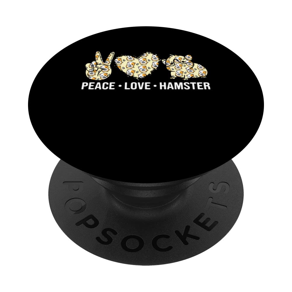 Funny quote animal cute hamster peace clothing PopSockets Swappable PopGrip
