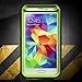 Galaxy S5 Case, ToughBox® [Armor Series] [Shock Proof] [Black | Lime] for Samsung Galaxy S5 Case [Built in Screen Protector] [With Holster & Belt Clip] [Fits OtterBox Defender Series Belt Clip]