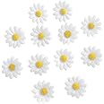 [12 Packed] Women Sweet Daisy Hairpin Side Bridesmaid Hair Clip Beach Wedding Flower Hair Accessory