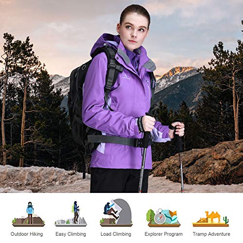 image for CAMEL CROWN Womens Winter Jacket 3-in-1 Winter Coats Ski Jacket Waterp