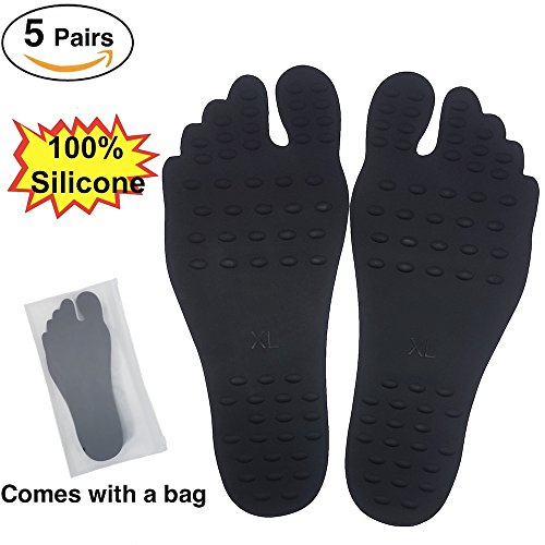 Buy X spirit 5 Pairs Invisible Shoes, Adhesive Beach Foot Pads, Sticky