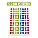 Happy Face Stickers Mega Bundle 5280 PCS in 8 Colors for Reward Behavior Chart 3/8 inch
